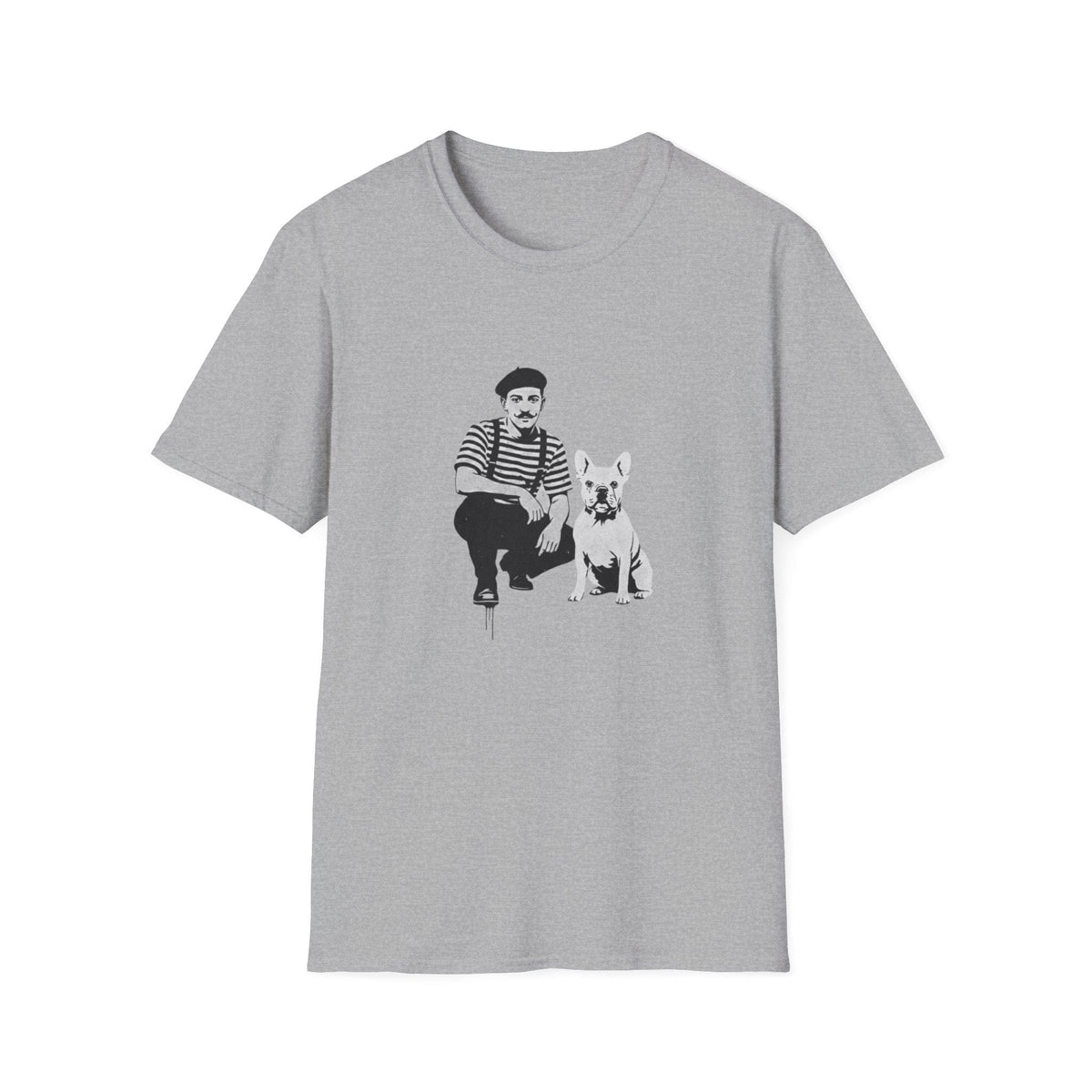 Vintage Street Artist & French Bulldog T-Shirt | Retro Dog Lover Graphic Tee - That Should Be on a T-Shirt