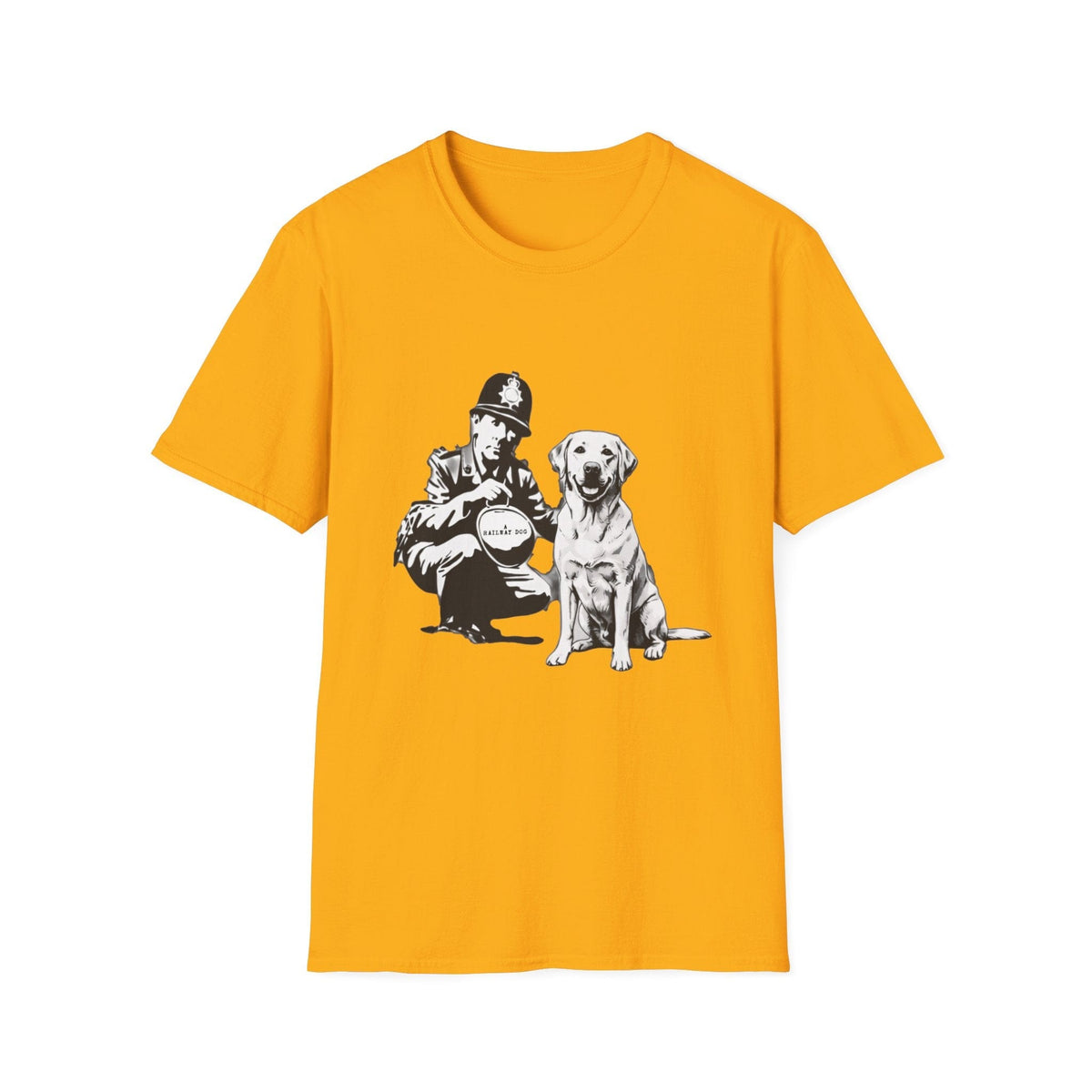 Vintage Police & Labrador Dog T-Shirt | Retro K9 Dog Lover Graphic Tee - That Should Be on a T-Shirt