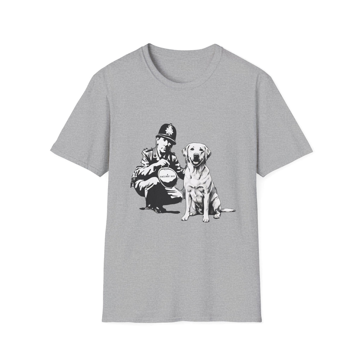 Vintage Police & Labrador Dog T-Shirt | Retro K9 Dog Lover Graphic Tee - That Should Be on a T-Shirt