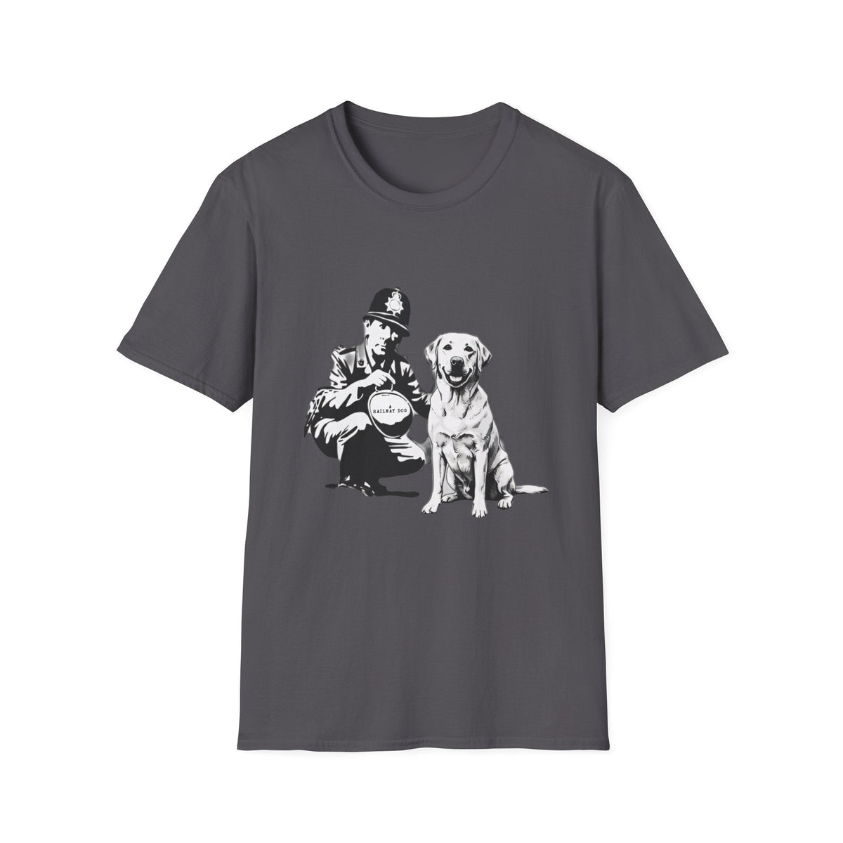 Vintage Police & Labrador Dog T-Shirt | Retro K9 Dog Lover Graphic Tee - That Should Be on a T-Shirt