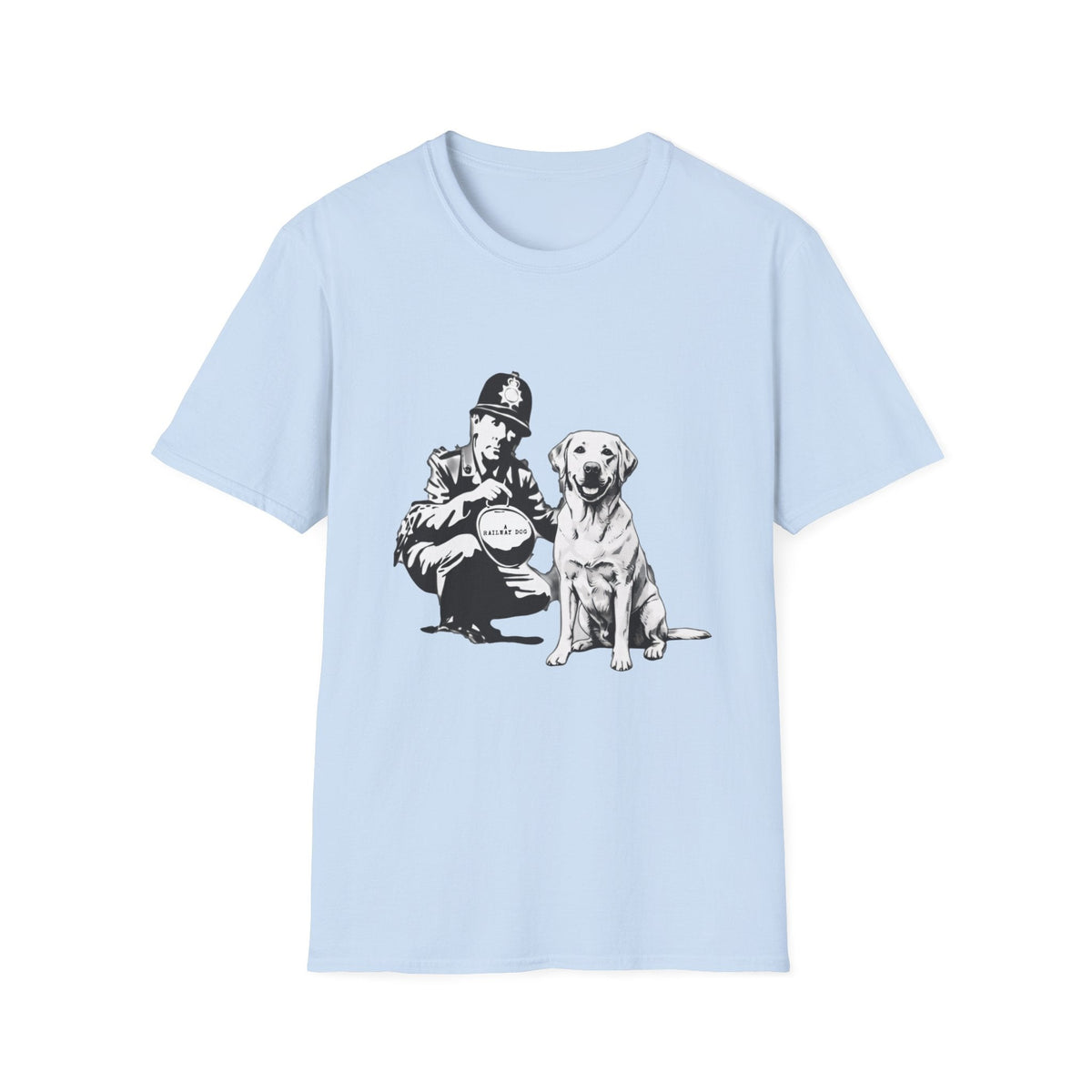 Vintage Police & Labrador Dog T-Shirt | Retro K9 Dog Lover Graphic Tee - That Should Be on a T-Shirt