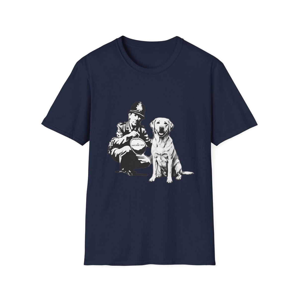Vintage Police & Labrador Dog T-Shirt | Retro K9 Dog Lover Graphic Tee - That Should Be on a T-Shirt